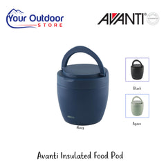 Avanti Insulated Food Pod | Hero Image Showing All Logos, Titles And Variants.