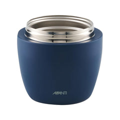 Navy | Avanti Insulated Food Pod Image Showing Front View With Lid Off.