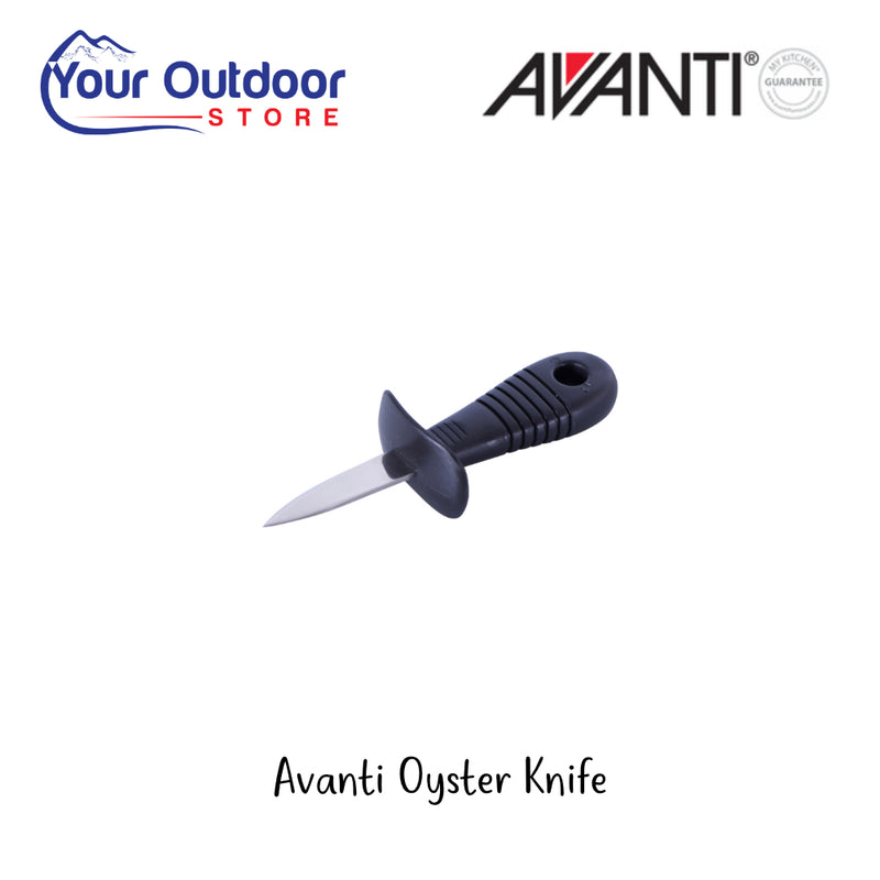 Avanti Oyster Knife | Hero Image Showing All Logos And Titles.