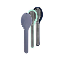 Stainless Steel | Avanti Slim Lunch Travel Cutlery Set Image Showing No Logos Or Titles.
