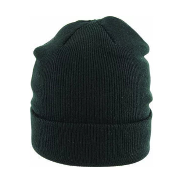 Black | Avenel Knit Beanie - Front View.