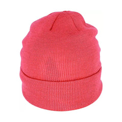 Coral | Avenel Knit Beanie - Front View.