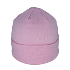 Pink | Avenel Knit Beanie - Front View.