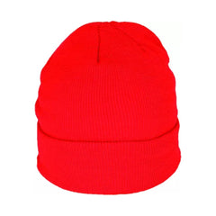 Red | Avenel Knit Beanie - Front View.