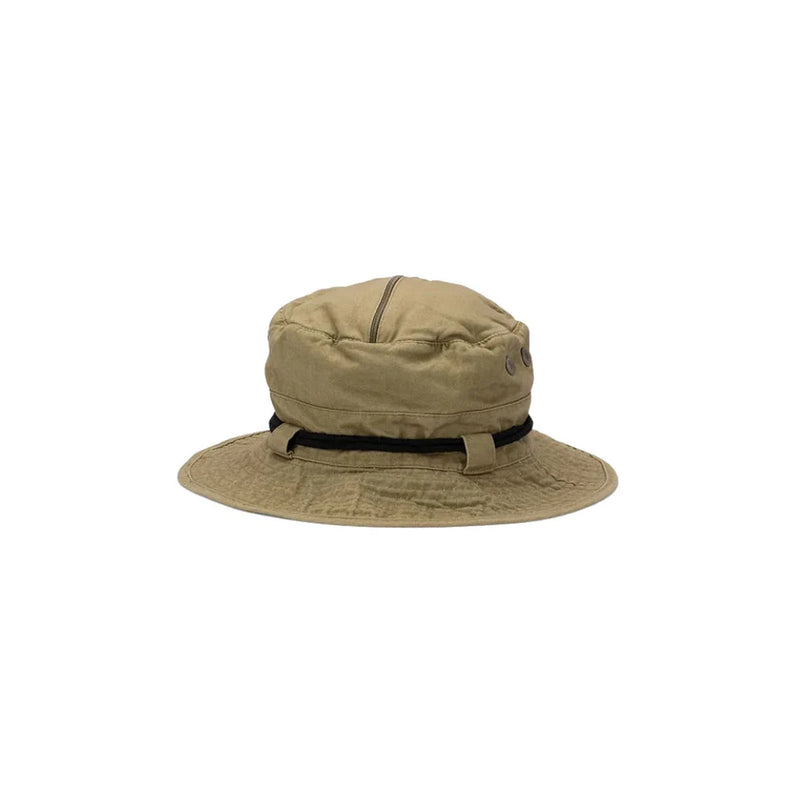 Olive | Avenel Archer Cotton Drill Bush Hat With Flyveil | Hero Image Showing No Logo And Titles.