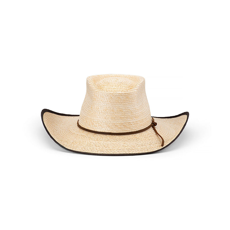 Avenel Billabong Palm Straw Bound Edge Hat | Image Showing Front View.