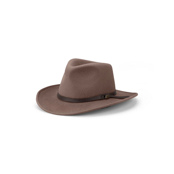 Chocolate | Avenel Craig Australian Wool Felt Fedora Image Showing No Logos Or Titles.