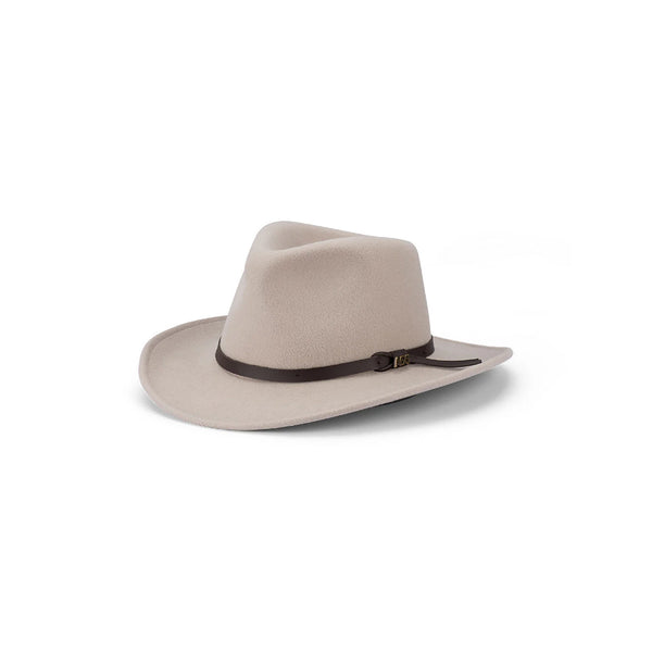 Oat | Avenel Craig Australian Wool Felt Fedora Image Showing No Logos or Titles.