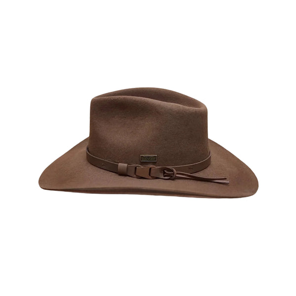 Bark | Avenel Flinders Stockman Outback Wool Felt Hat Image Showing No Logos or Titles.