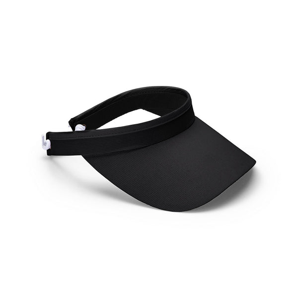Black | Avenel Jarvis Fabric Visor With Shoe String Back Image Showing No Logos Or Titles.