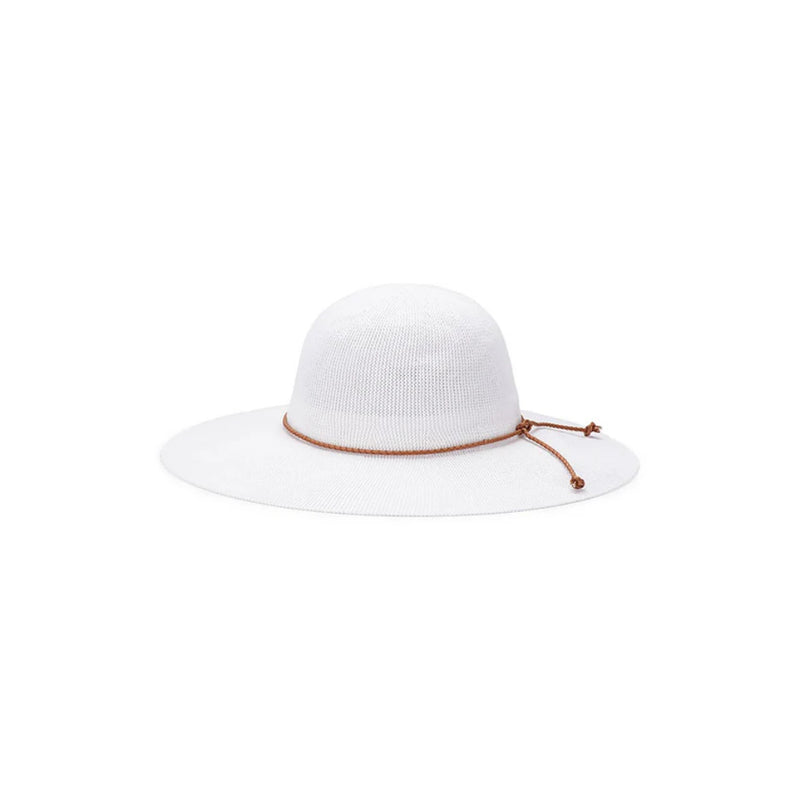 White | Avenel Molly Crushable Cotton Knit Boho Hat Image Showing No Logos Or Titles.