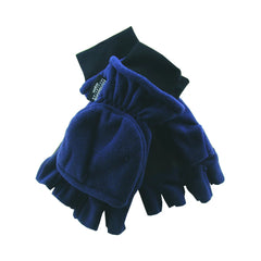 Navy | Avenel Polar Fleece Hunter Glove Shown as a Pair. 