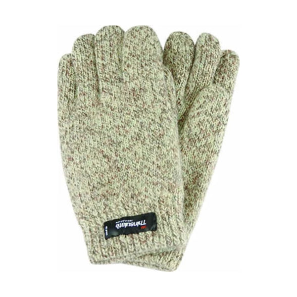 Beige | Avenel Ragg Wool Thinsulate Glove, Shown as a Pair. 