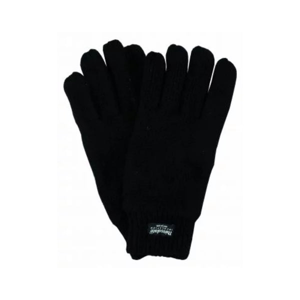 Black | Avenel Ragg Wool Thinsulate Glove, Shown as a Pair. 