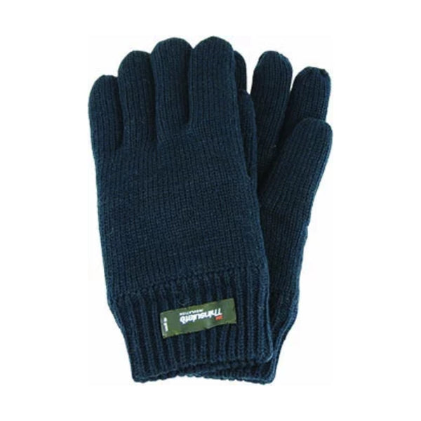 Navy | Avenel Ragg Wool Thinsulate Glove, Shown as a Pair. 
