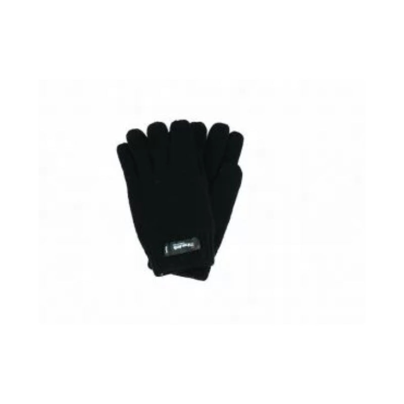 Black | Avenel Ragg Wool Thinsulate Glove (One Size) Shown as a Pair.