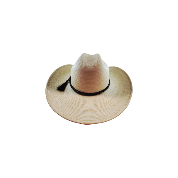 Ivory | Avenel The Concho Guatemalan Palm Leaf Mexican Western Image Showing Back View.