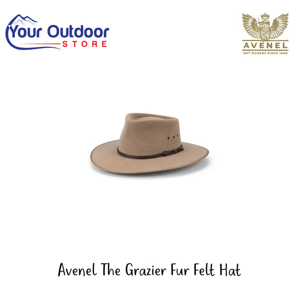 Avenel The Grazier Fur Felt Hat | Hero Image Showing All Logos And Titles. 