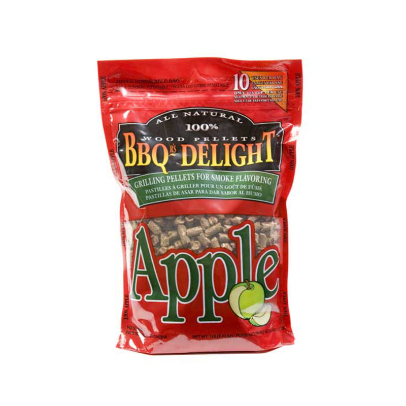 Apple | BBQrs Delight Smoking Pellets Image Showing No Logos Or Titles.