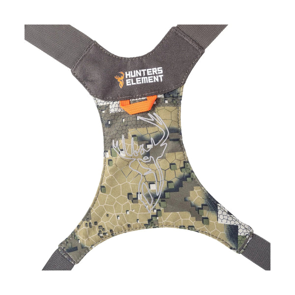 Desolve Vale Camo | Hunters Element Bino Defender - Showing Back Strap. 