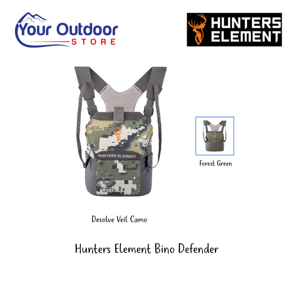 Hunters Element Bino Defender | Hero Image Showing All Logos, Titles And Variants.