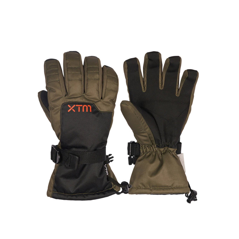 Winter Moss | XTM Zima II Kids Glove. Showing Top View and Palm View.