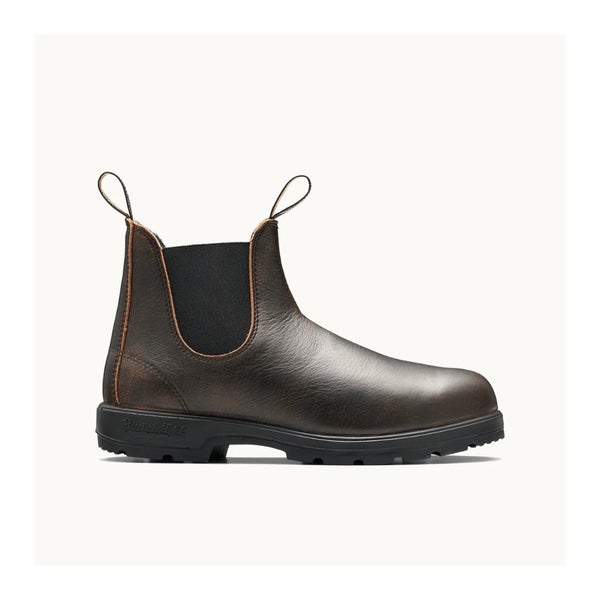 Vintage Brown | Blundstone 2440 Elastic Sided Boot Image Showing Side View.