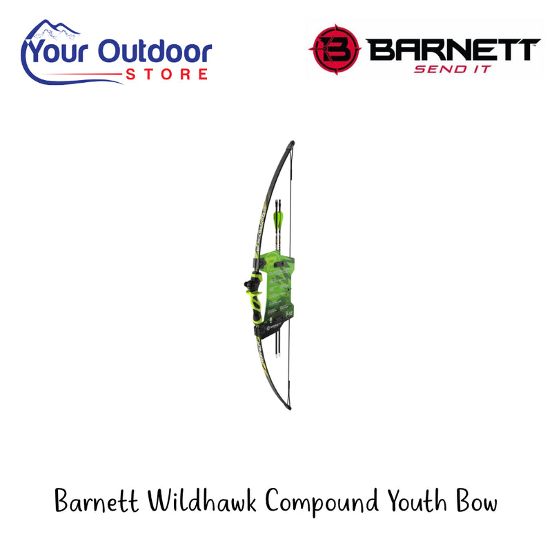 Barnett WildHawk Compound Youth Bow | Hero Image Showing All Logos And Titles.