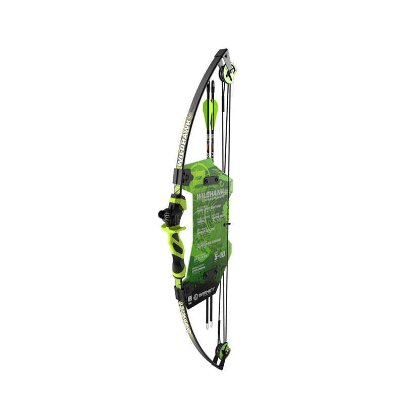 Green | Barnett Wildhawk Compound Youth Bow Image Showing No Logos Or Titles.