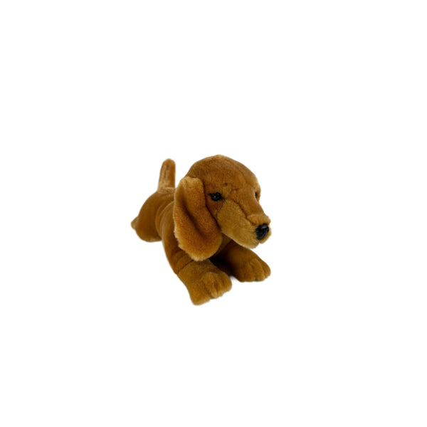 Bean | Bocchetta Dachshund Plush Toy  Image Showing No Logos Or Titles.