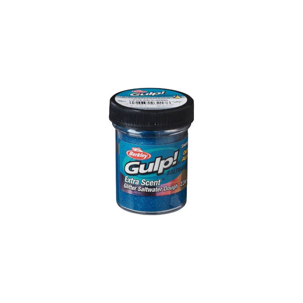 Blue, Silver Glitter | Berkley Gulp Sinking Saltwater Dough Image Showing No Logos Or Titles.