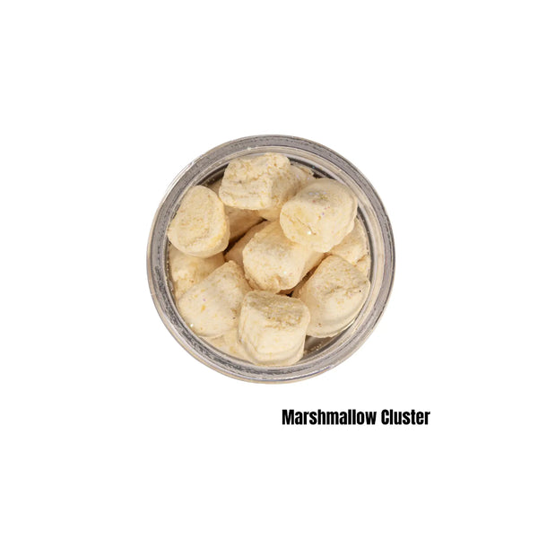 30g / Marshmallow Cluster | Berkley Gulp Trout Nuggets Image Showing No Logos Or Titles.