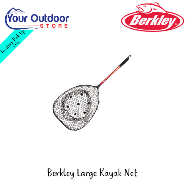 Berkley Large Kayak Net | Hero Image Showing All Logos And Titles.