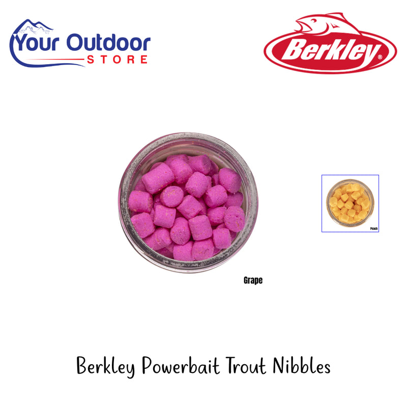 Berkley PowerBait Trout Nibbles | Hero Image Showing All Logos, Titles And Variants.