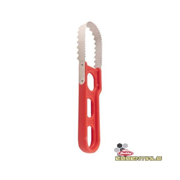 Berkley Stainless Fish Scaler. Angled View Showing Blade and Handle. 