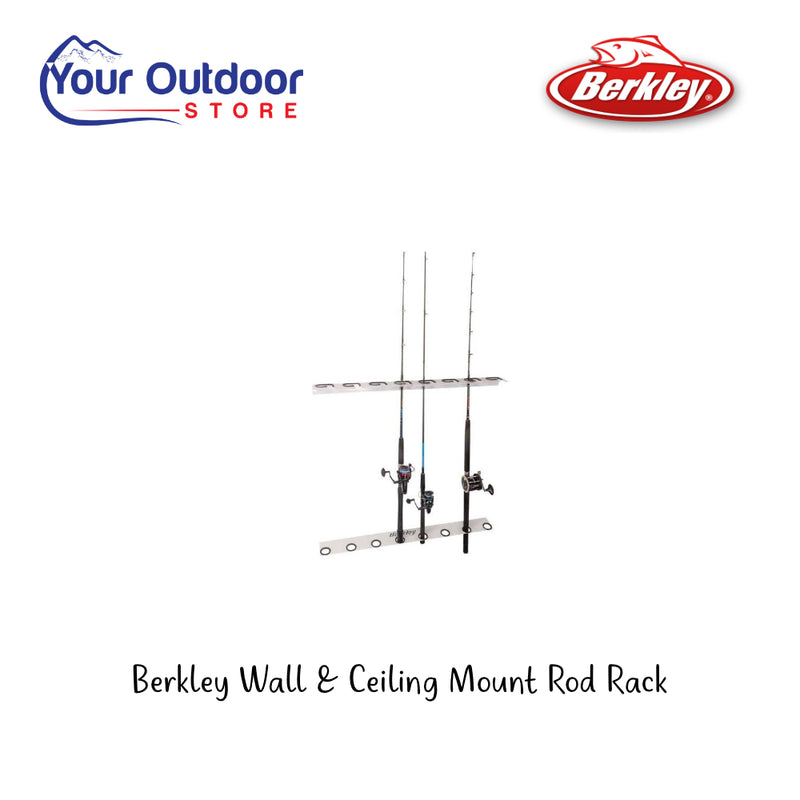 Berkley Wall and Ceiling Mount Rod Rack. Hero Image Showing Logo and Title. 