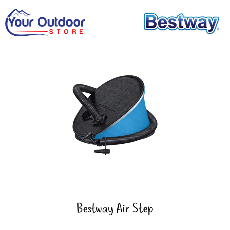 Bestway Air Step | Hero Image Showing All Logos And Titles.