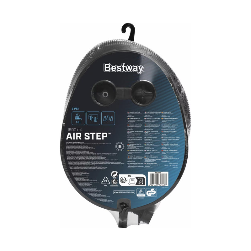 Blue | Bestway Air Step Image Showing Product In The Packaging.