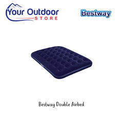Bestway Double Airbed. Hero Image Showing Logos and Title. 