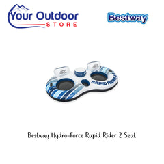 Bestway Hydro Force Rapid Rider 2 Seat. Hero Image Showing Logos and Title. 