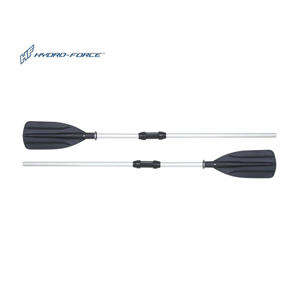 Black / Silver | Bestway Hydro Force Sectional Aluminium Oars. Showing 2 Oars.