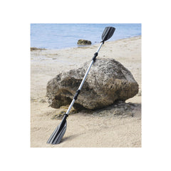 Black / Silver | Bestway Hydro Force Sectional Aluminium Oars. Shown Made into One Paddle. 