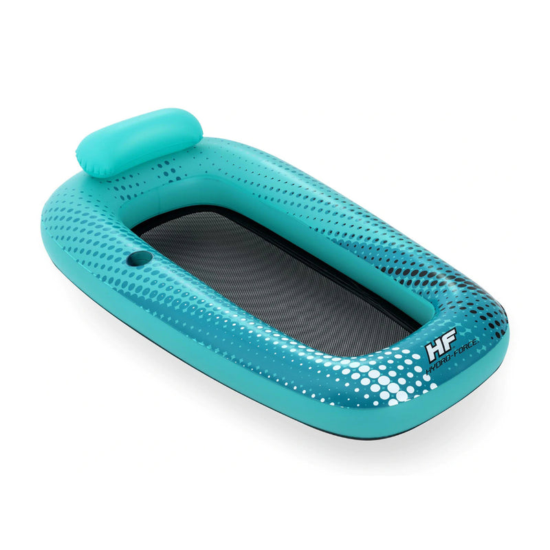 Aqua | Bestway Hydro Force Venture Mesh Lounge. Angled Front View Showing Mesh Seat. 