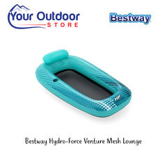 Bestway Hydro Force Venture Mesh Lounge. Hero Image Showing Logos and Title. 