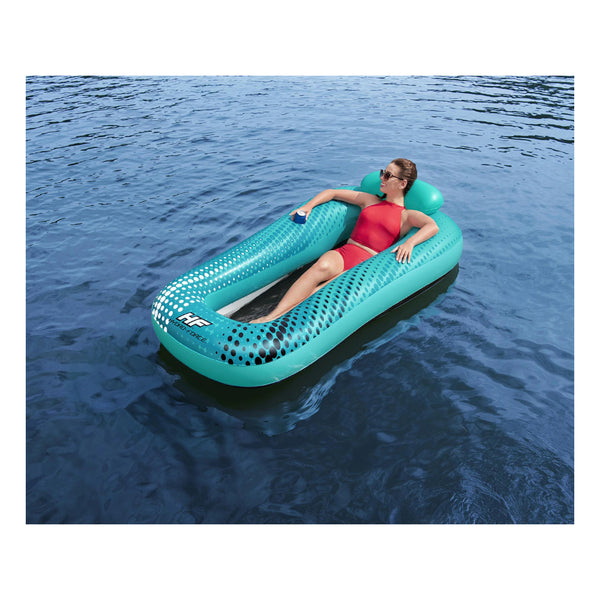 Aqua | Bestway Hydro Force Venture Mesh Lounge. Shown in Use With Adult Lady.
