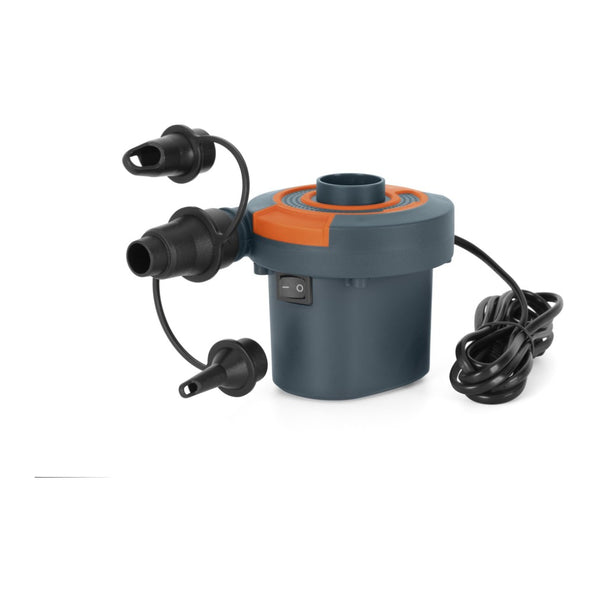 Grey / Orange | Bestway Sidewinder Air Pump. Side View Showing all Parts. 