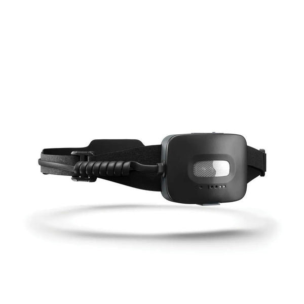Black | BioLite Rechargeable 800 Lumens Headlamp Image Showing Back View.