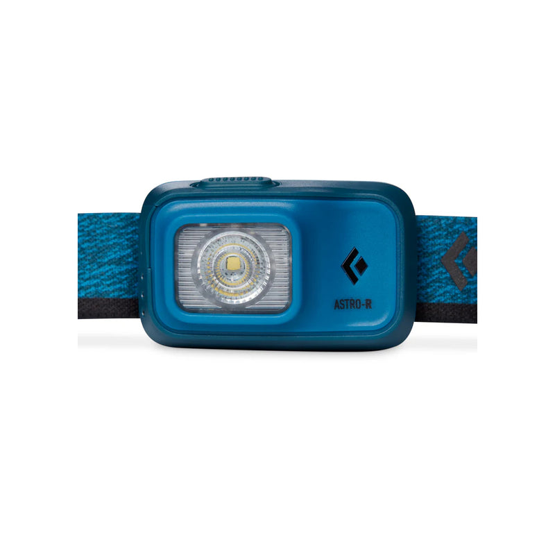 Azul | Black Diamond Astro R 300 Lumens Rechargeable Headlamp Image Showing Front View.