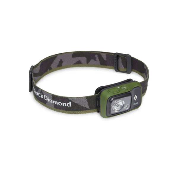 Dark Olive | Black Diamond Cosmo 350 Lumens Headlamp - Dual Fuel Image Showing No Logos Or Titles.