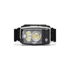 Black / Alloy | Black Diamond Distance LT 1100 Lumens Rechargeable Headlamp Image Showing Front View Of Headlamp, Light Off.
